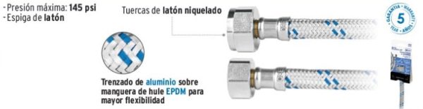 FLEXICO ALUMINIO WC 35 CM
