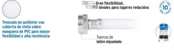 MANGUERA LLENADO LAV 1.20 M